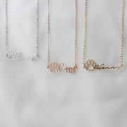 Custom name necklaces ♡ We create them in the shape of dog paws! Name engraving ♡ One-of-a-kind in the world!